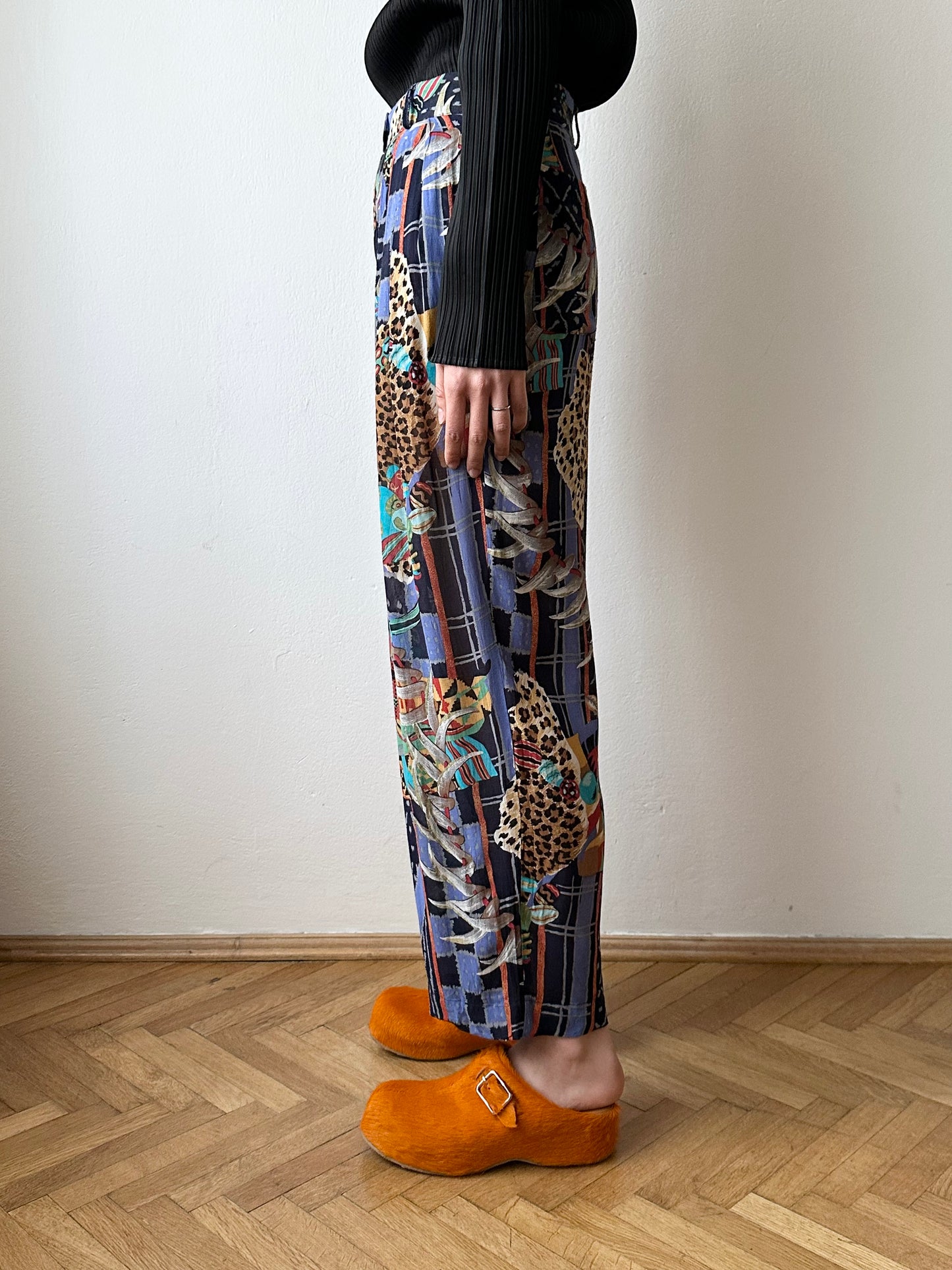 KENZO jungle rayon pants