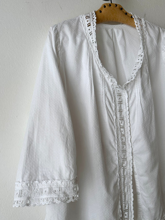 circa 1920s antique cotton blouse