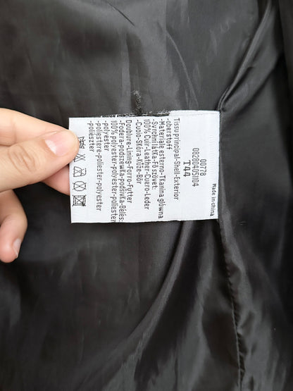 Black suede zip shirt jacket