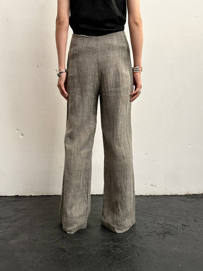 Linen viscose wide pants W29