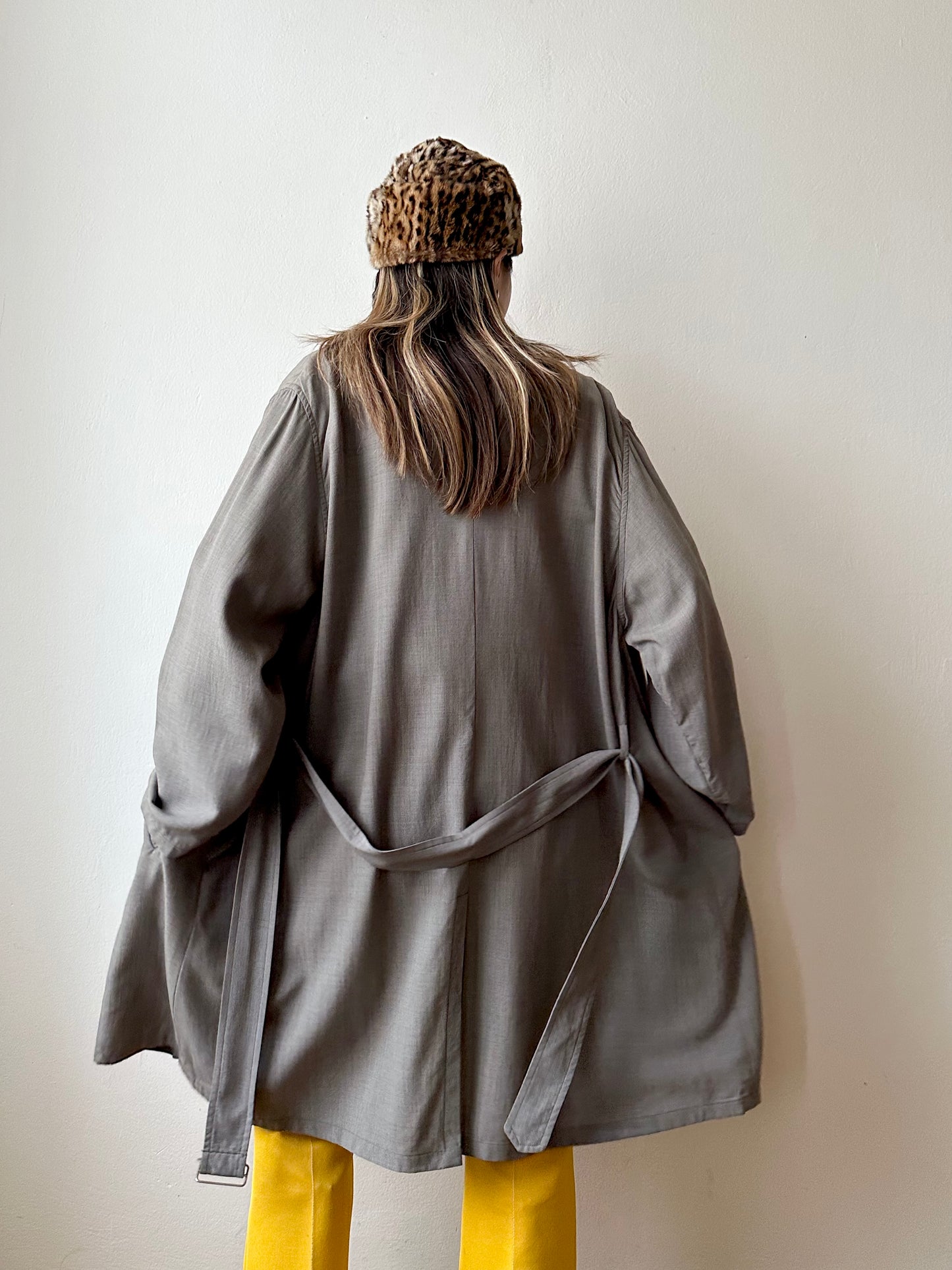 1991' Katharine Hamnett lana rayon trench jacket
