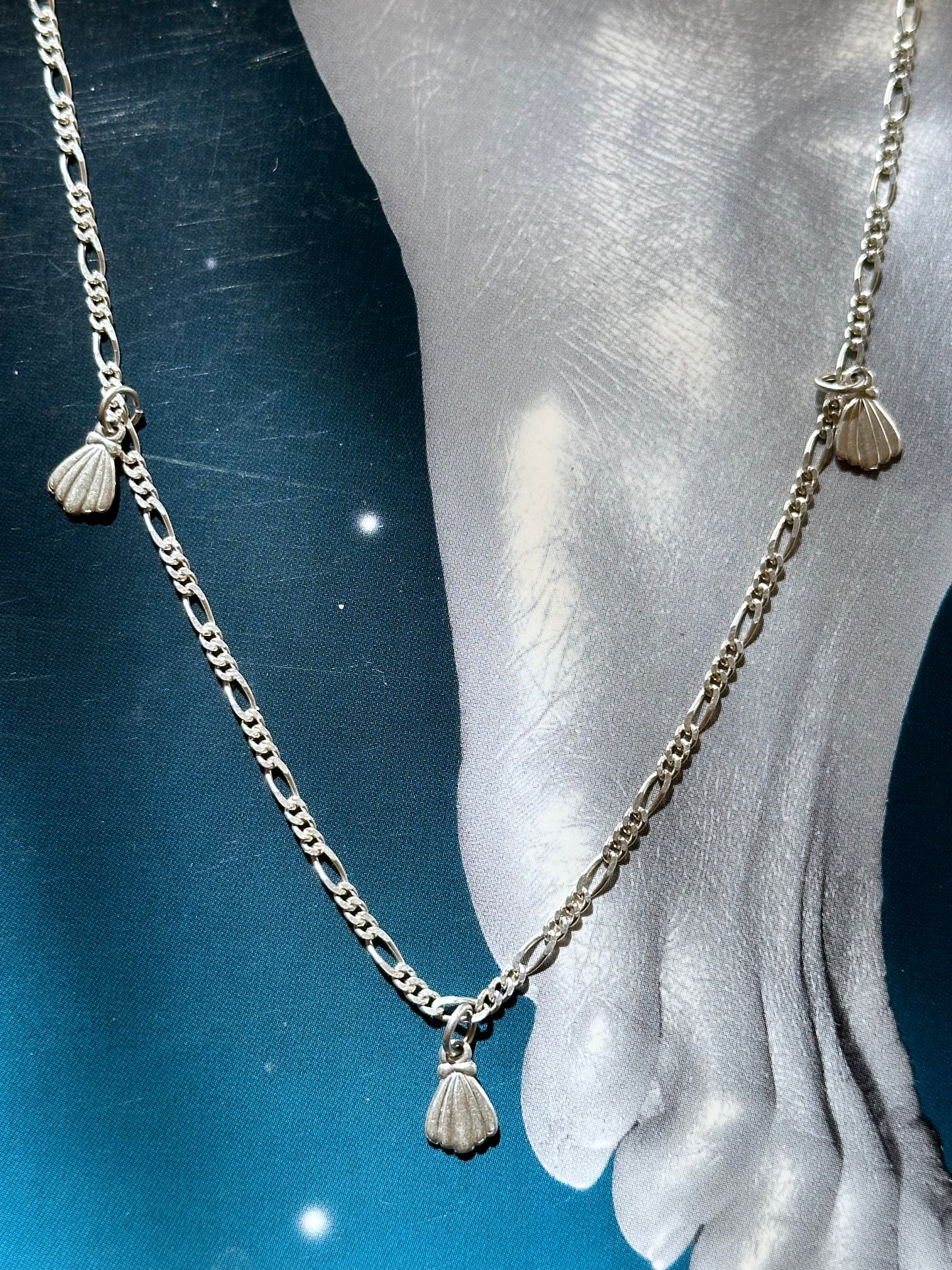 925 silver anklets - shell