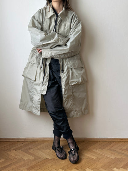 Nylon packable ice gray
