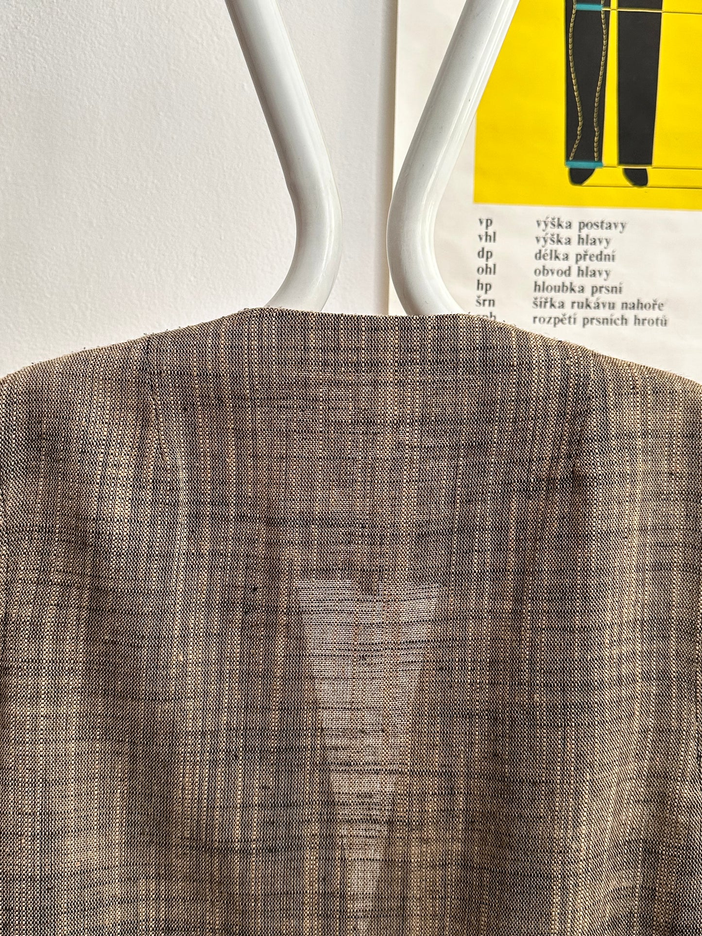90s linen blend jacket