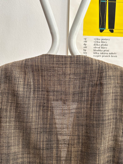 90s linen blend jacket