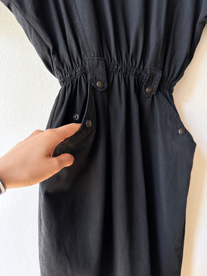 80s France black combinaison