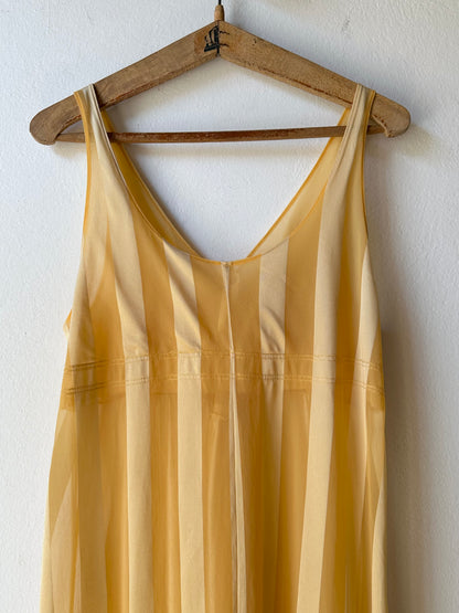 80s France beach parasol dress