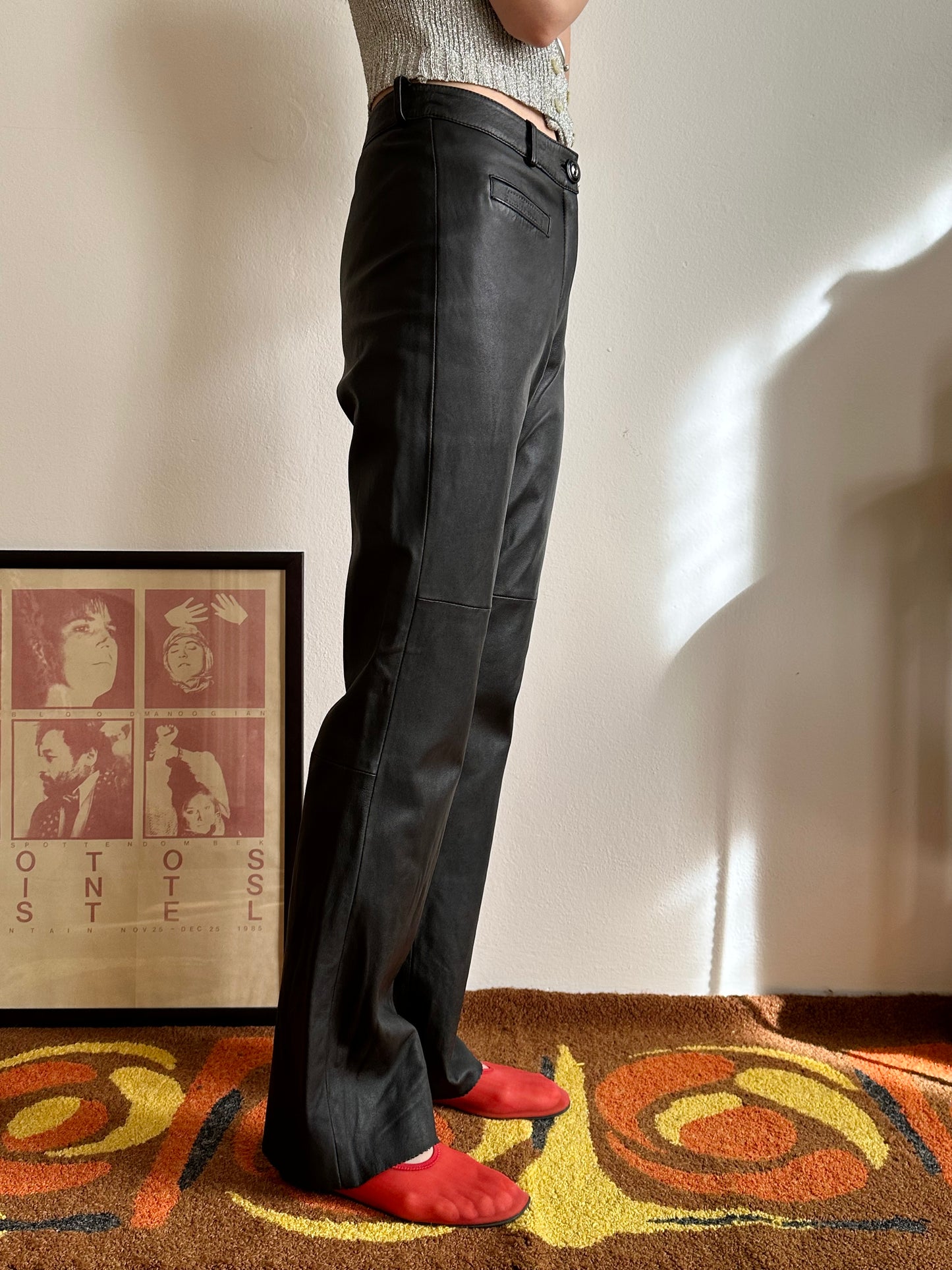 Uncle sam leather trouser W28