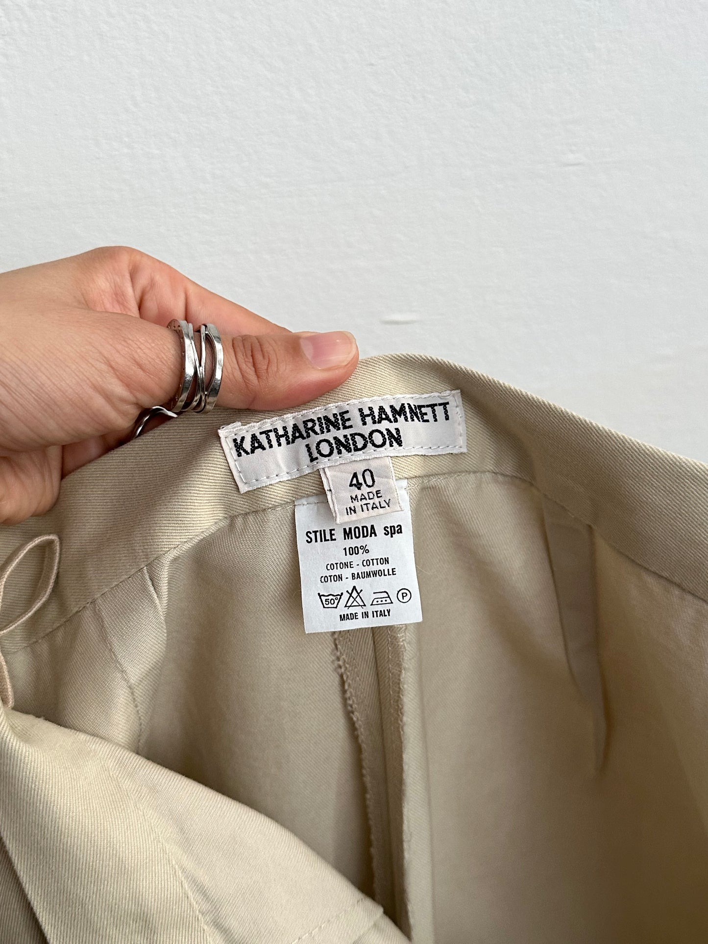 80-90s Katharine Hamnett deadstock trouser W26