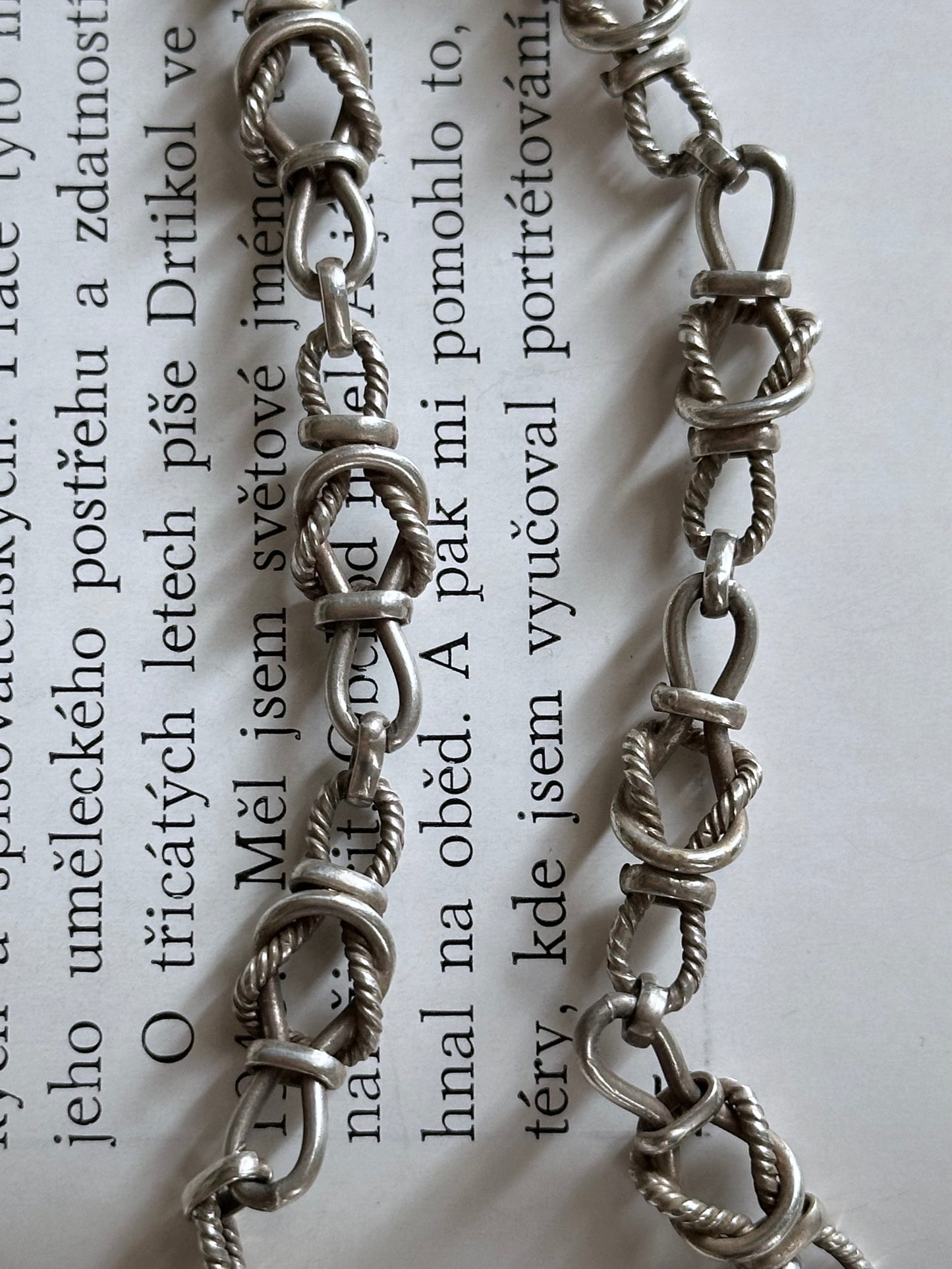 Italy 925 rope knot necklace