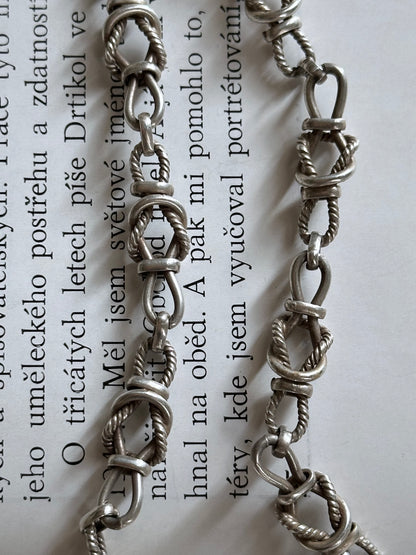 Italy 925 rope knot necklace