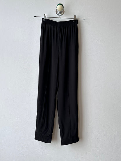 MARNI black rayon easy pants