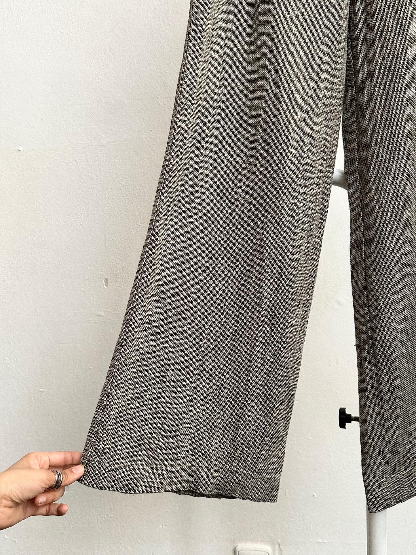 Linen viscose wide pants W29