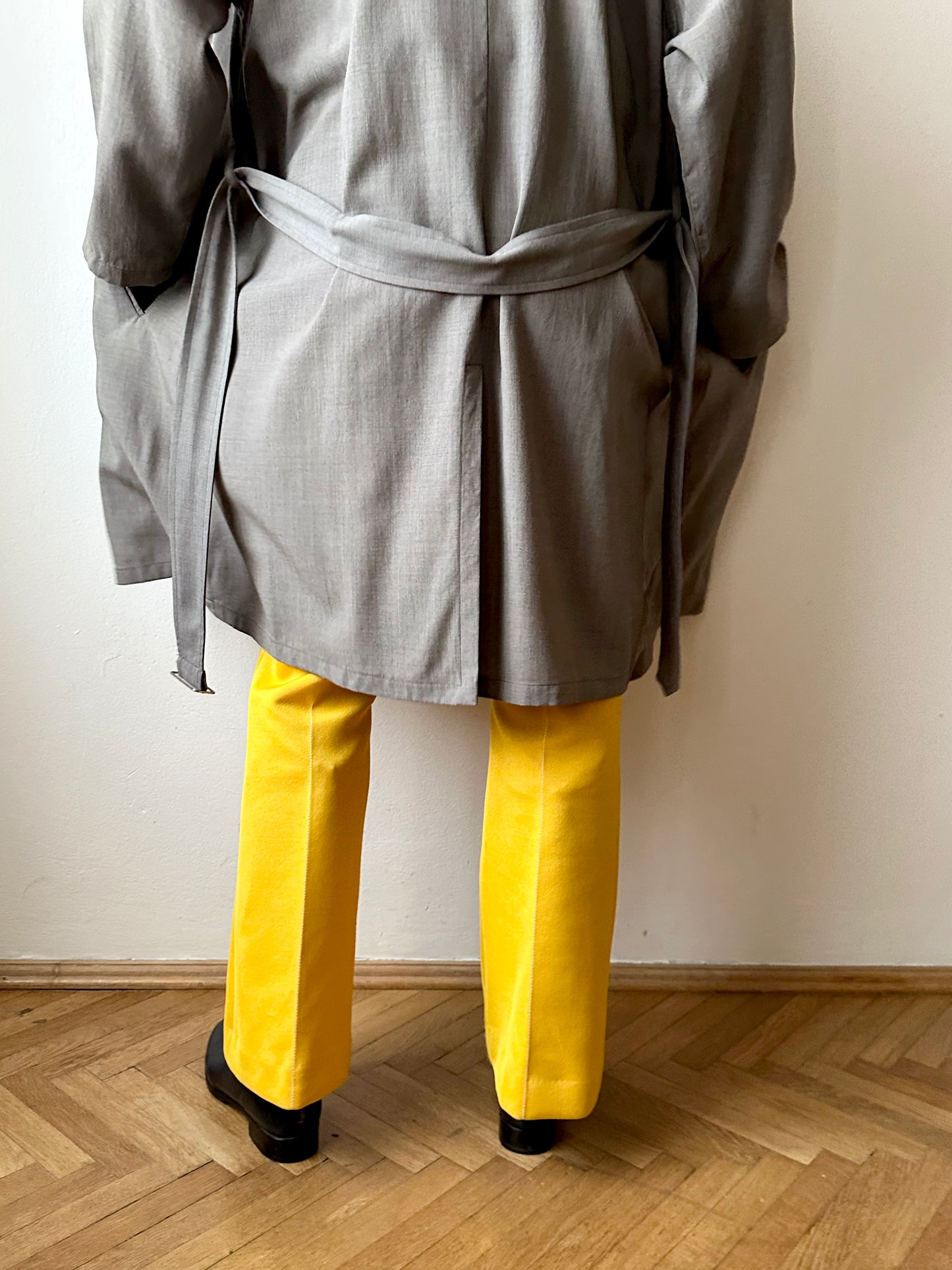 1991' Katharine Hamnett lana rayon trench jacket