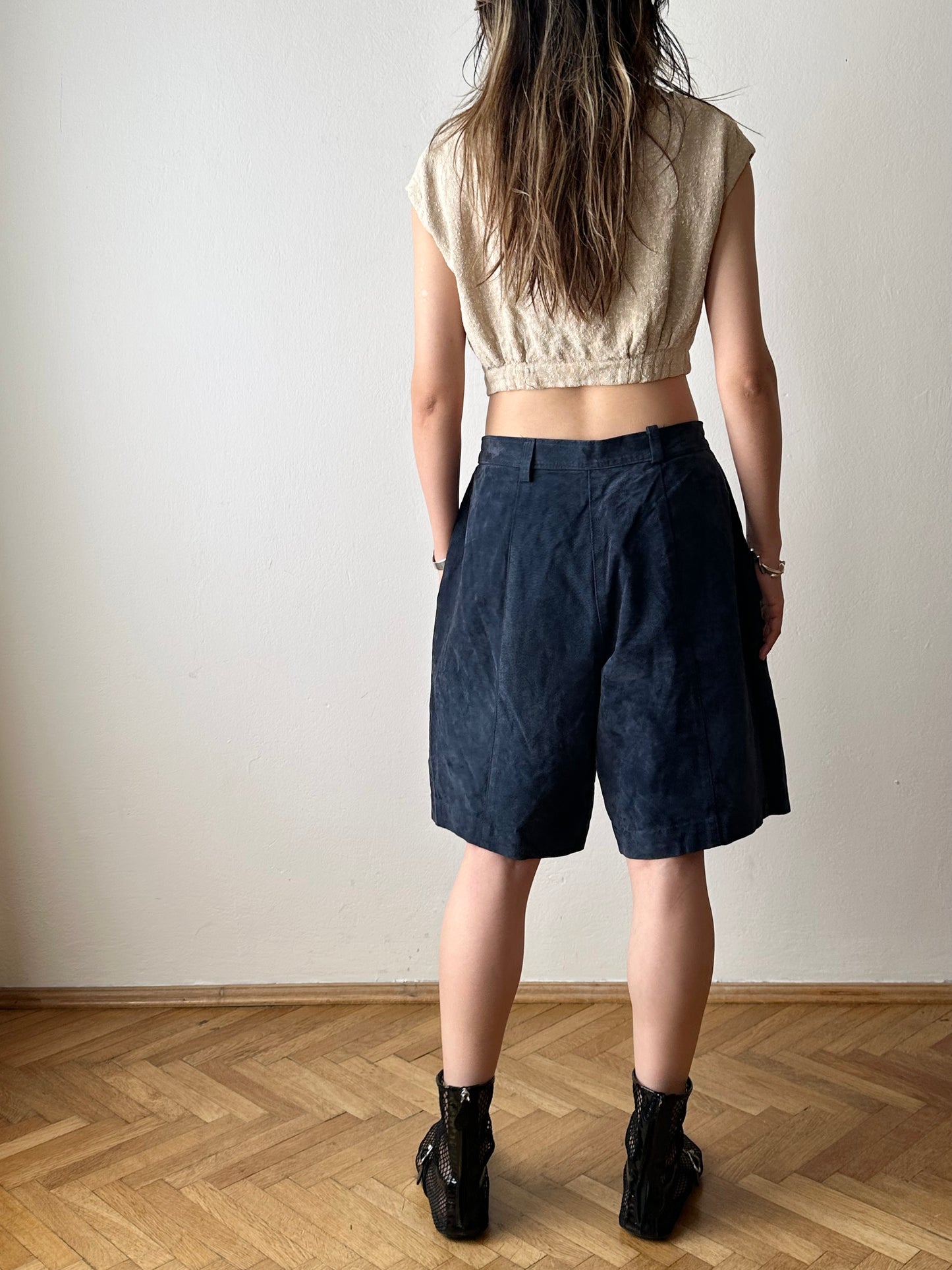 Vintage Italy handwoven linen vest