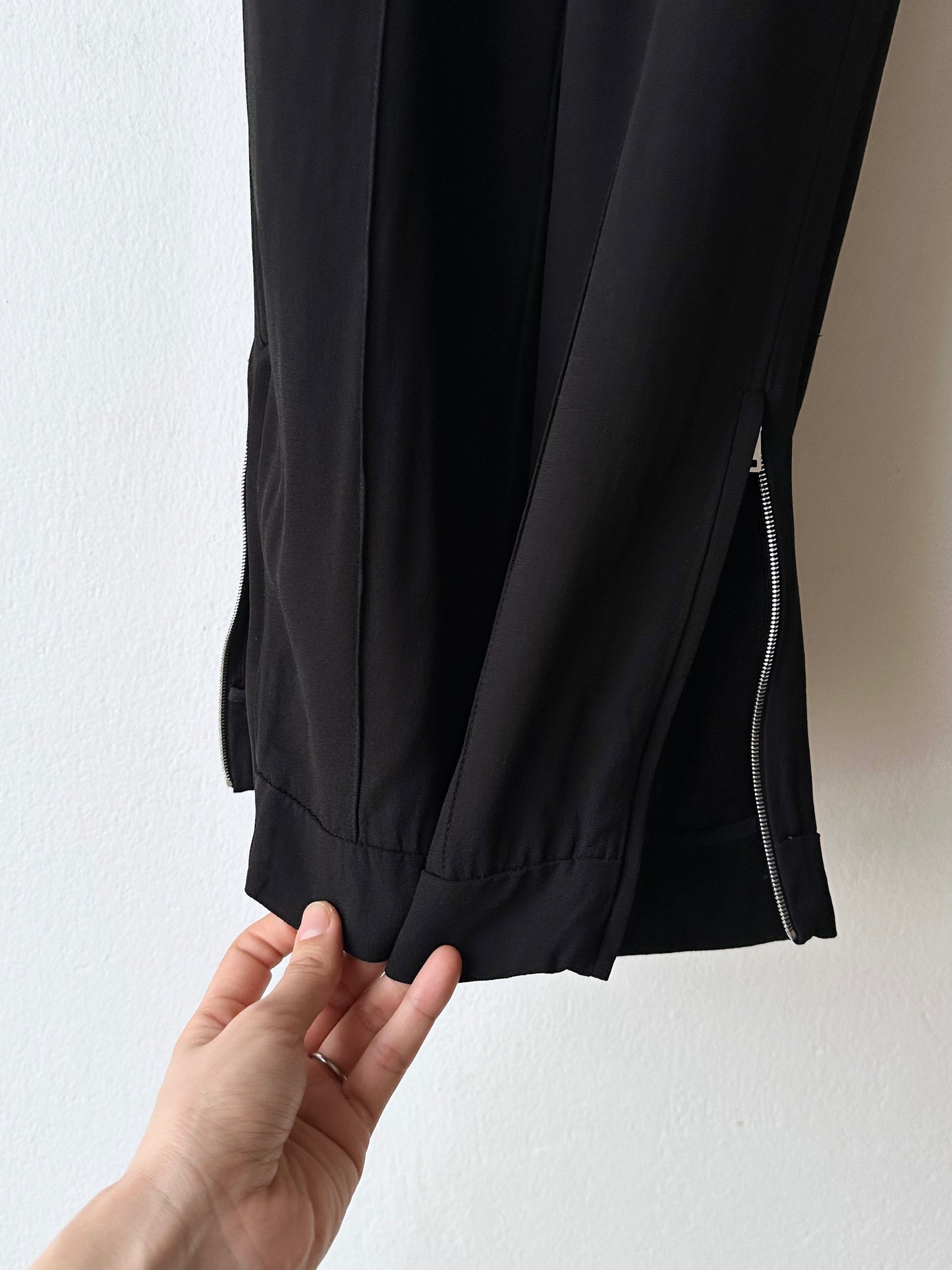 MARNI black rayon easy pants