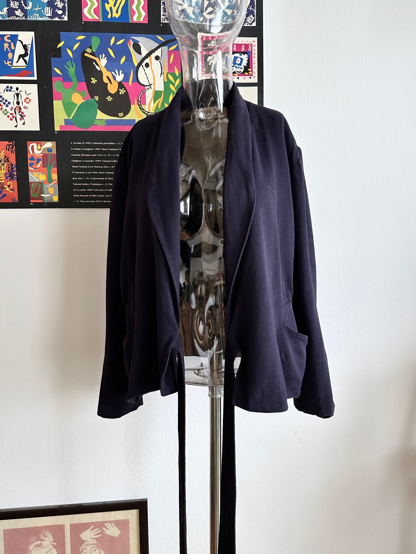 Noelle Roudine Paris cache-coeur navy jacket