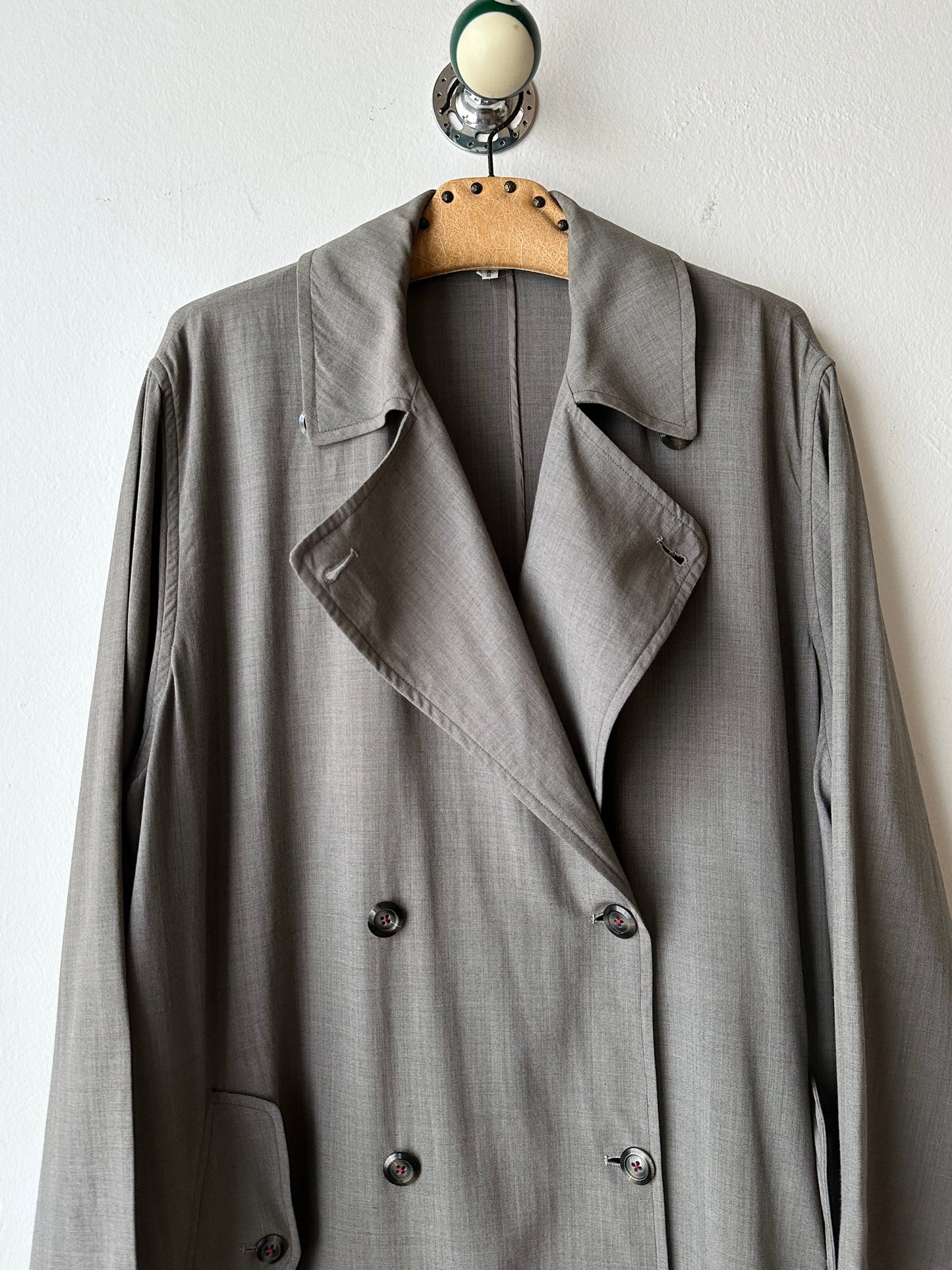 1991' Katharine Hamnett lana rayon trench jacket
