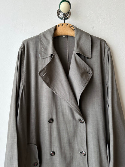 1991' Katharine Hamnett lana rayon trench jacket