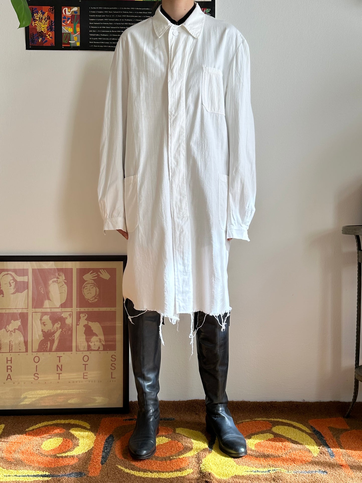 50-60s France shop coat