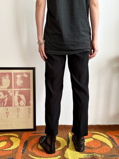 MARNI black rayon easy pants