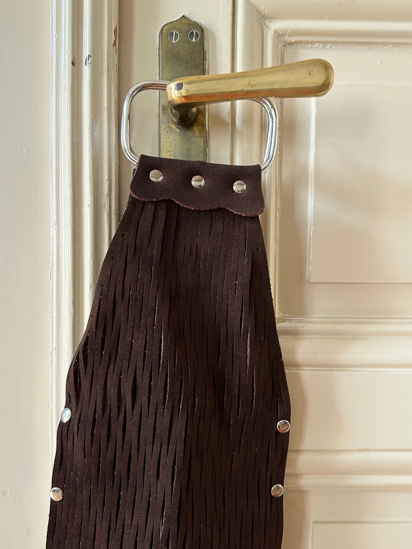 suede mesh wine bag