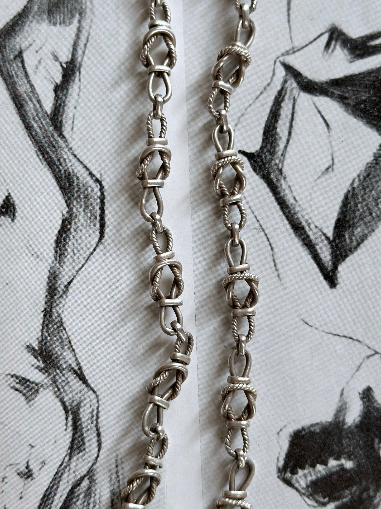 Italy 925 rope knot necklace