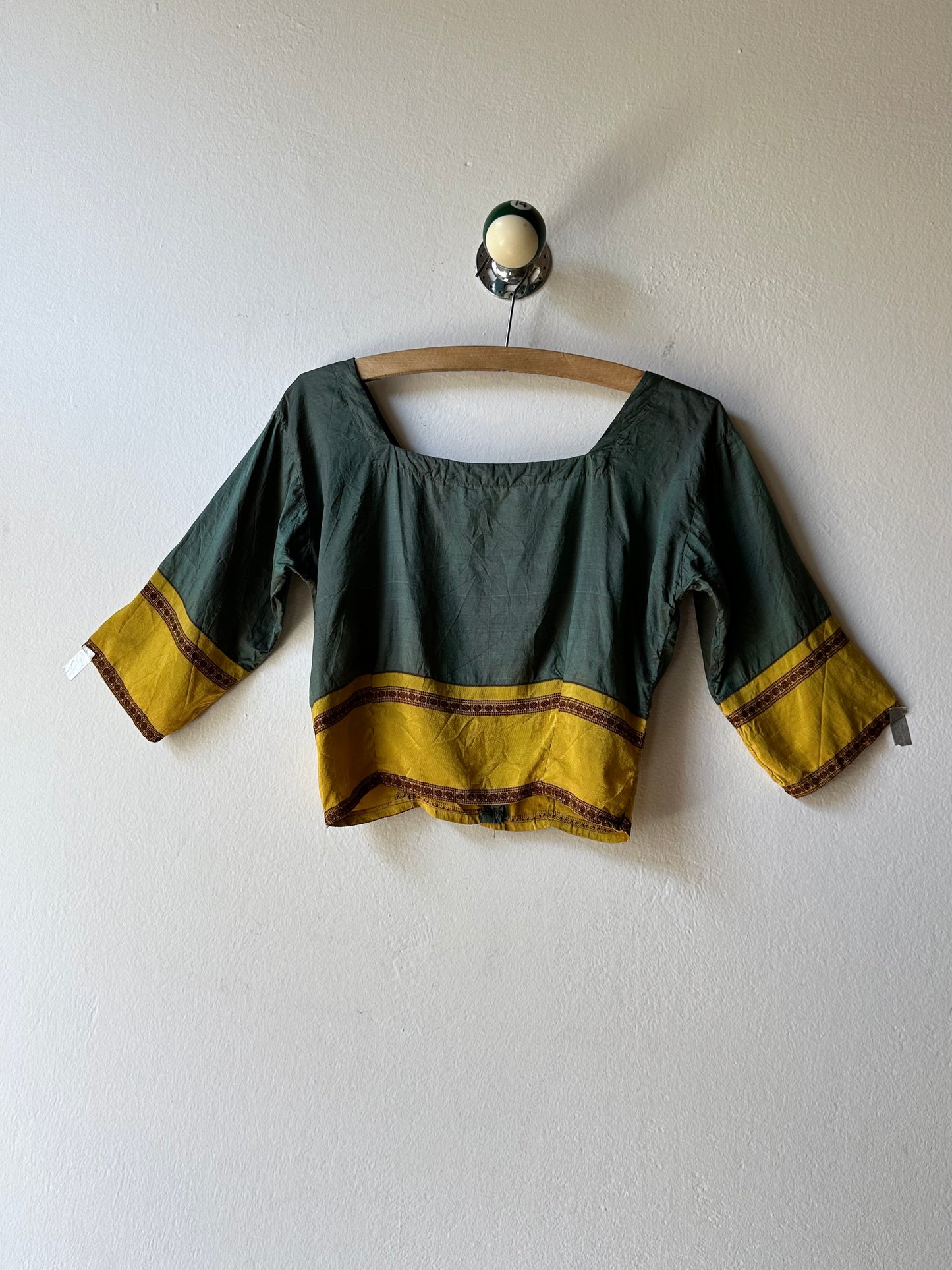 Delicate silk ethnic top