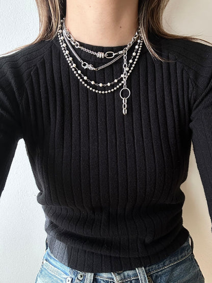 925 pearl wired necklace