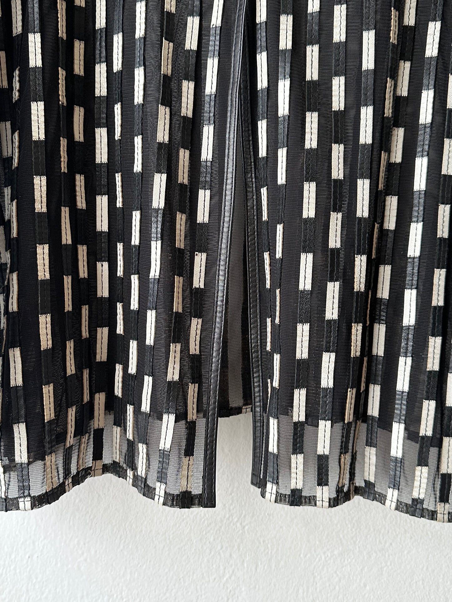 Othello leather mesh jacket