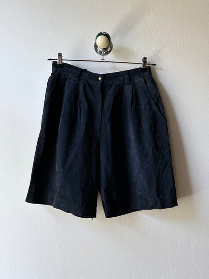 Navy suede shorts W29-30