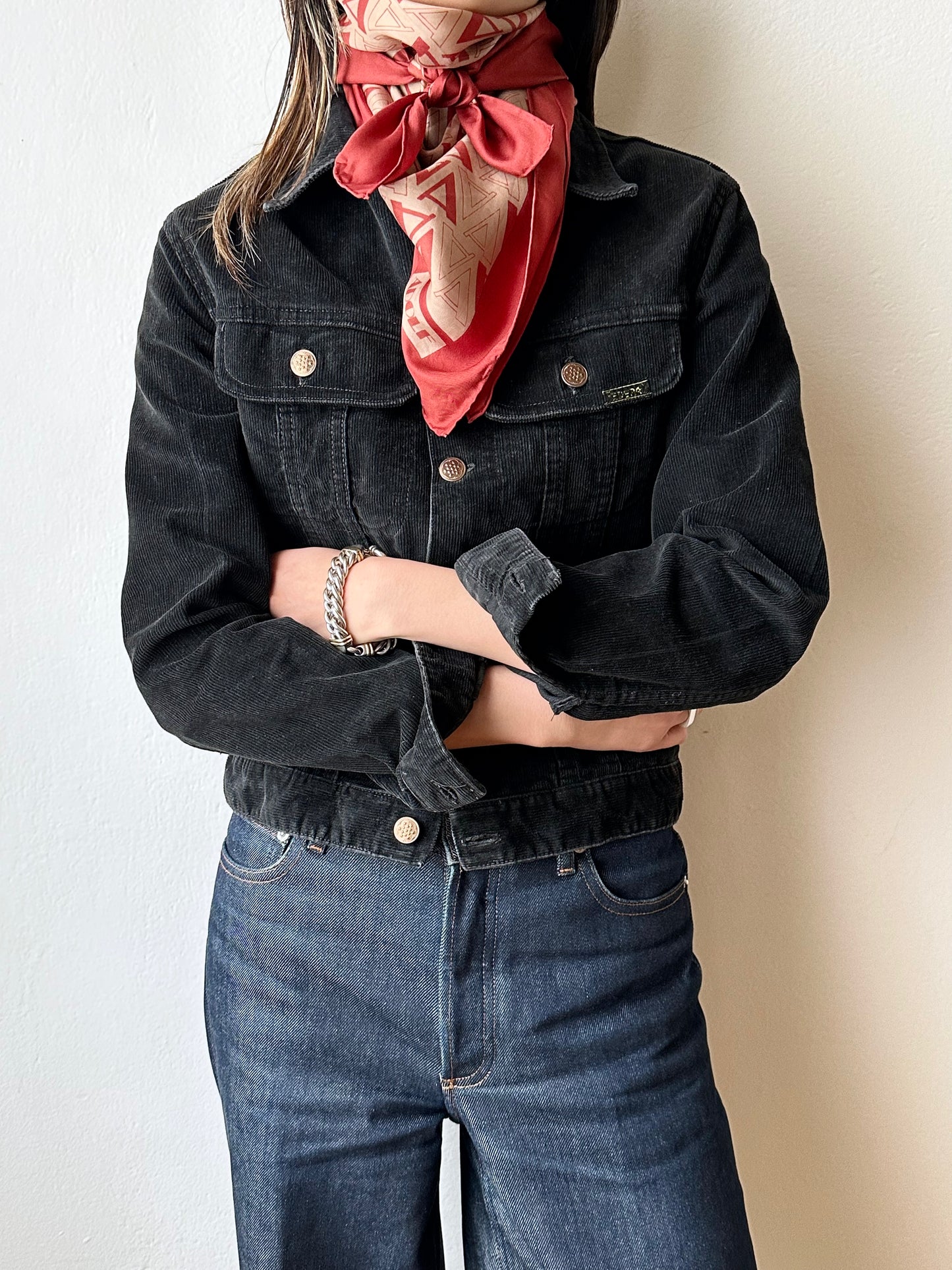 "A" silk scarf Italy