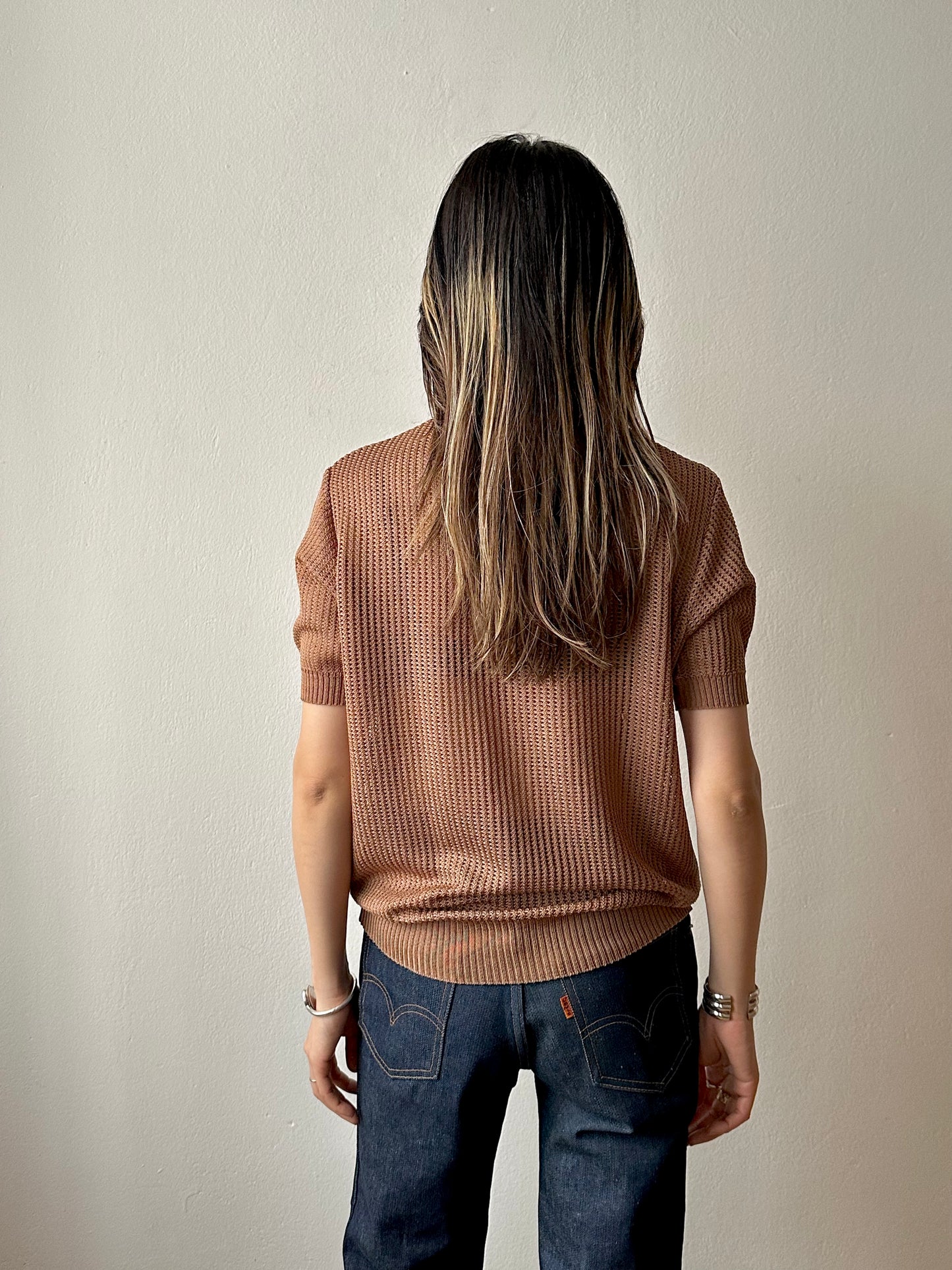 80s France mesh polo