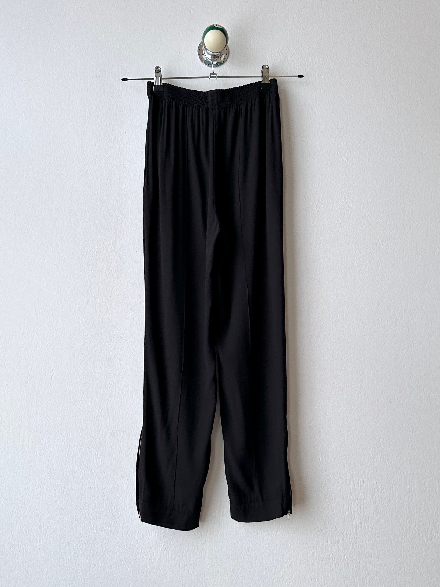 MARNI black rayon easy pants
