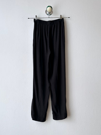 MARNI black rayon easy pants