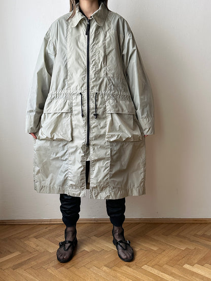 Nylon packable ice gray