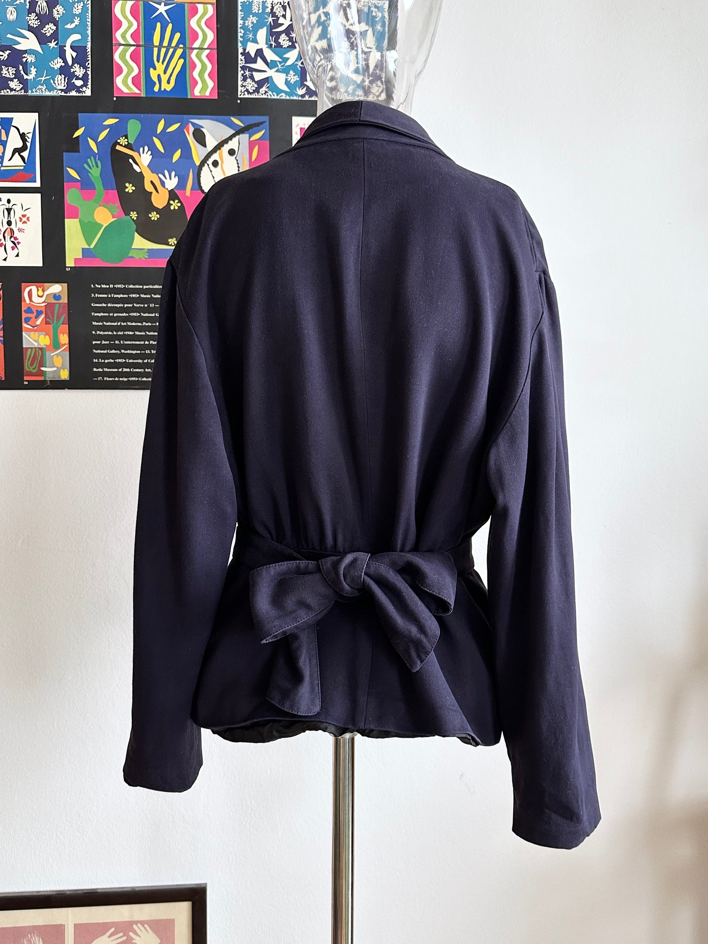 Noelle Roudine Paris cache-coeur navy jacket
