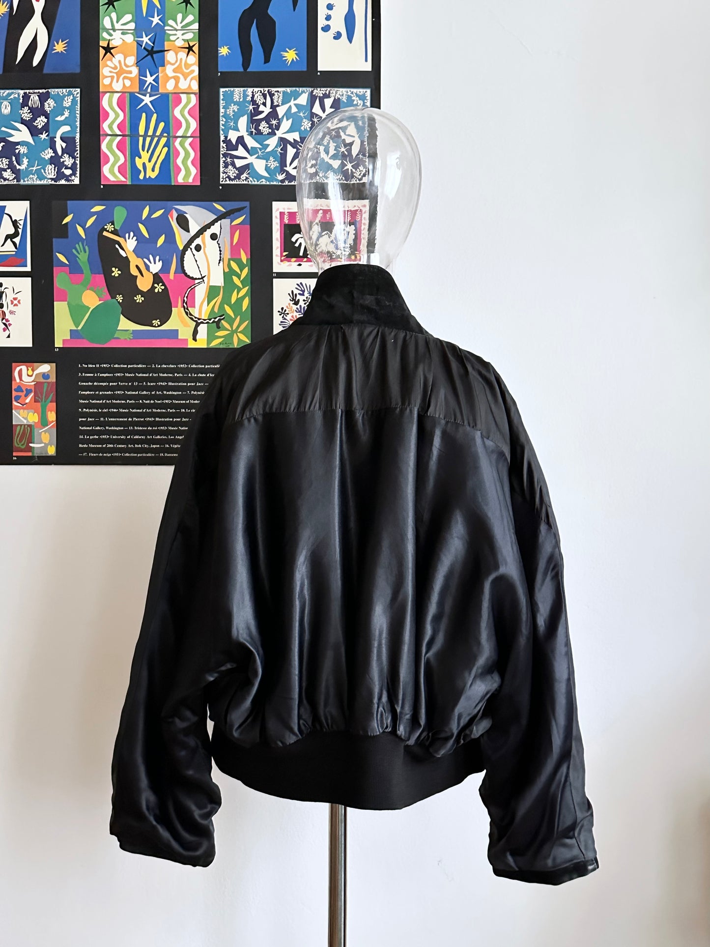 Black suede bikers blouson