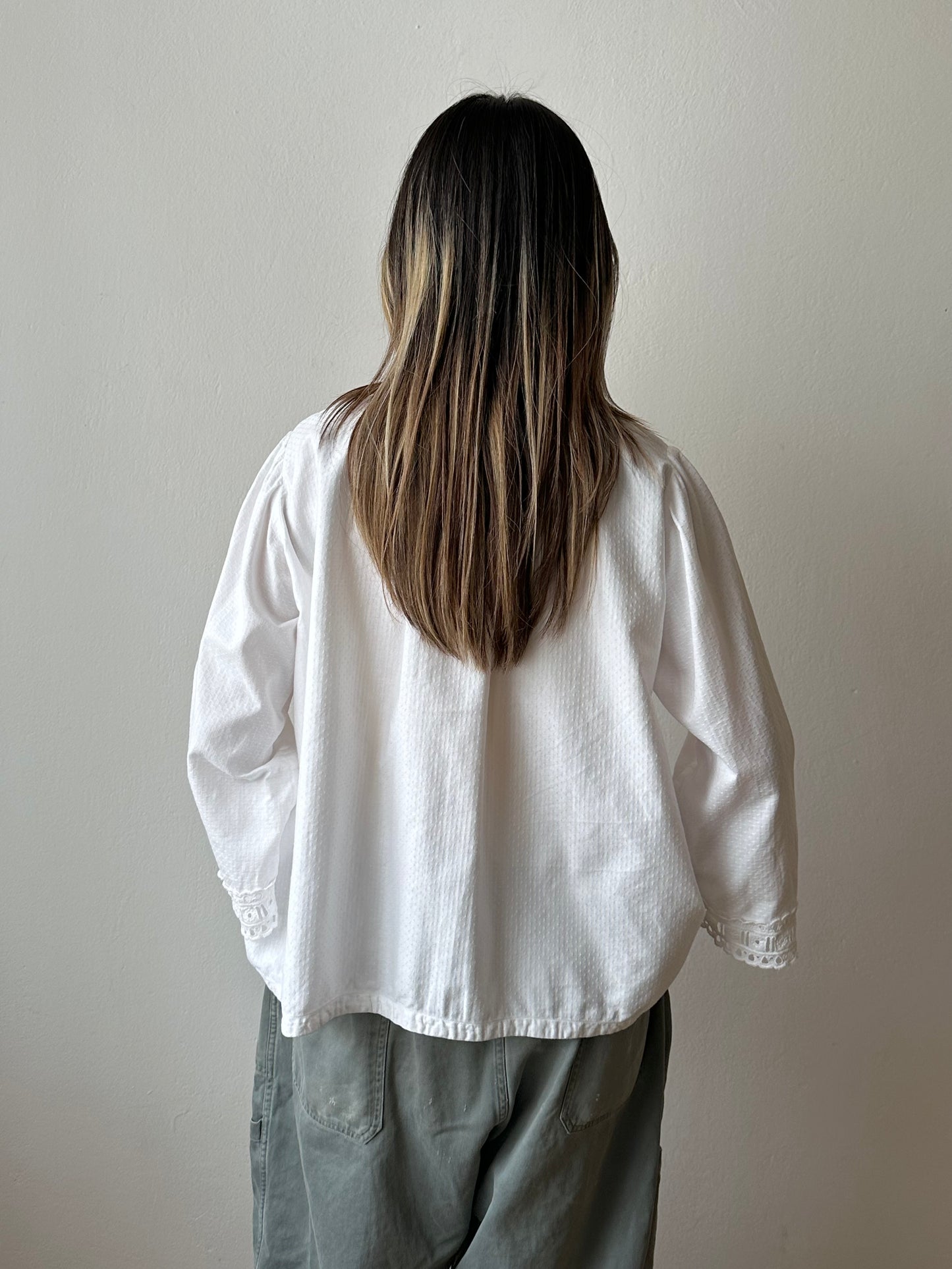 circa 1920s antique cotton blouse