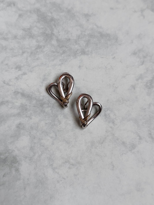 CHRISTOFLE silver and 18K gold earrings made in France