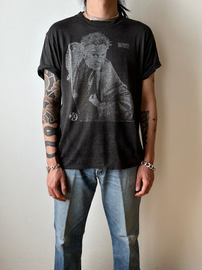 French silver puffed mariner chain bracelet