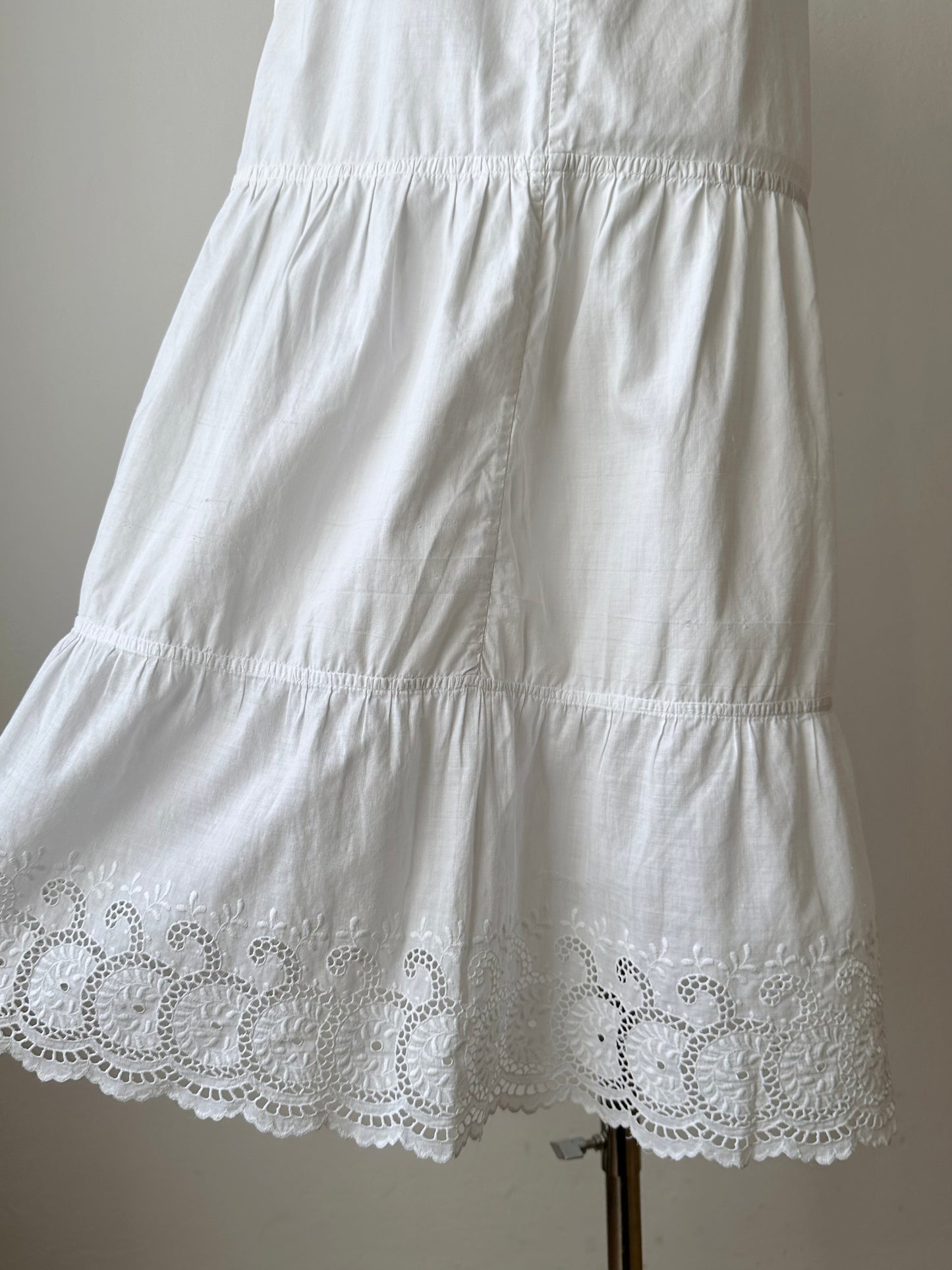 Antique cotton lace cami dress