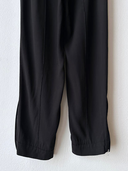 MARNI black rayon easy pants