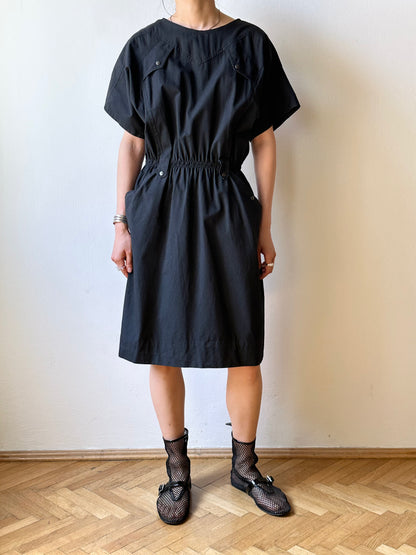 80s France black combinaison