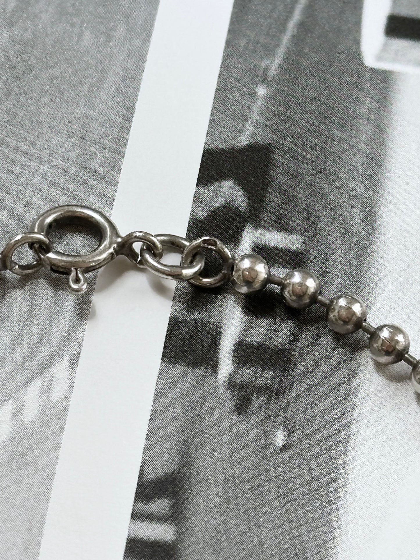 925 ball link necklace