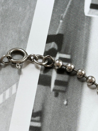 925 ball link necklace