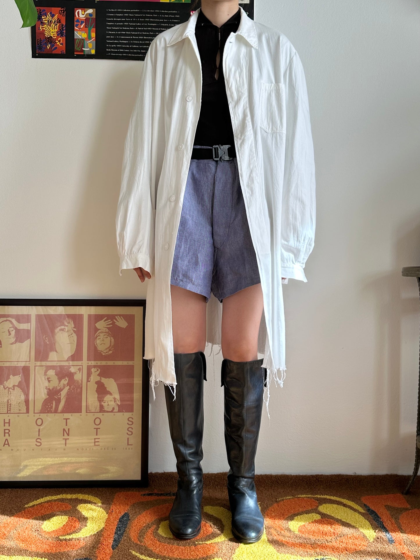 50-60s France shop coat