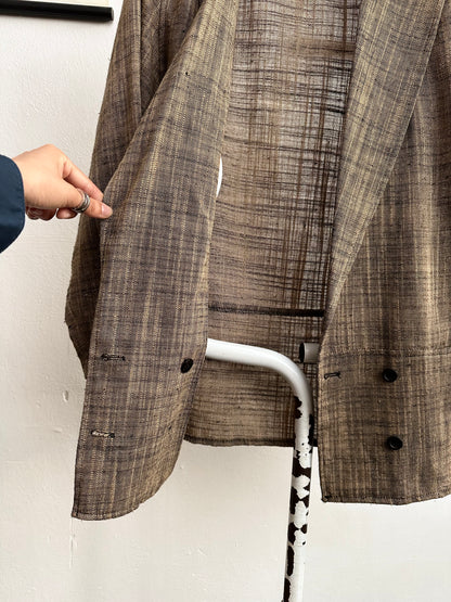 90s linen blend jacket