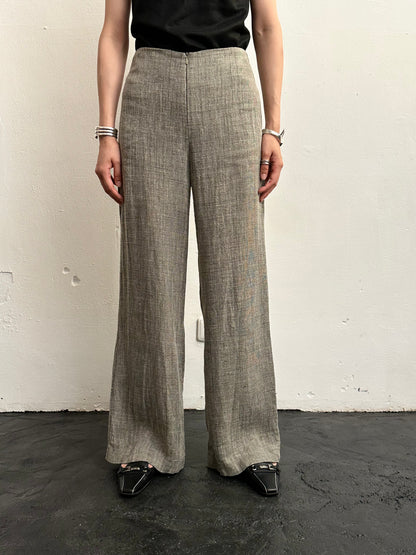 Linen viscose wide pants W29