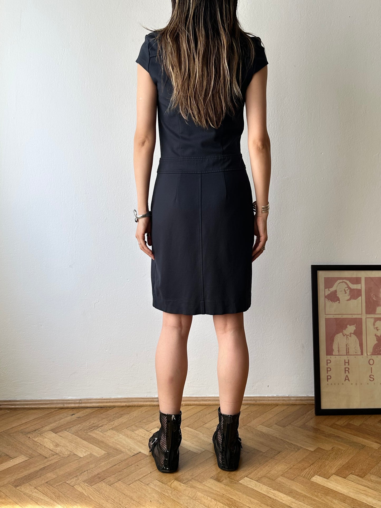 SPORTMAX CODE nylon silk jumper dress